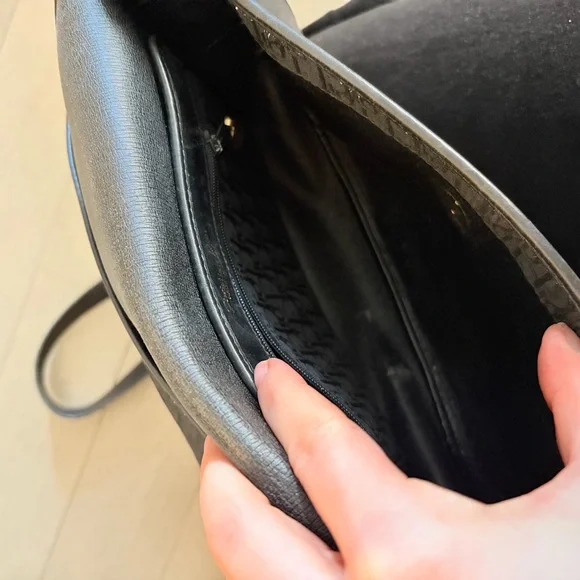 Vintage Dior Canvas Saddle Bag Crossbody - Picture 6 of 6